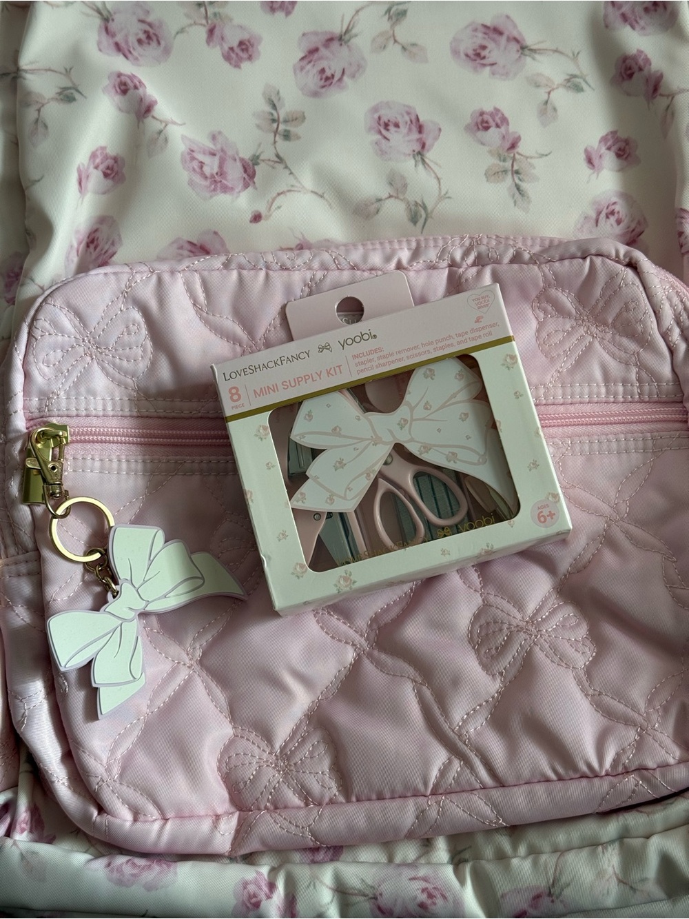 LoveShackFancy x Target Ribbon Rosa Backpack - Picture 2 of 7
